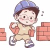 搬**