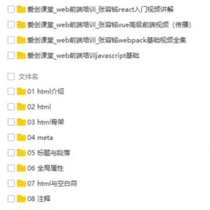 张容铭1000集web前端培训视频教程 (从入门到就业)