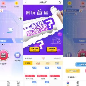VUE礼物盲盒抽奖盲盒商城源码+完整视频教程